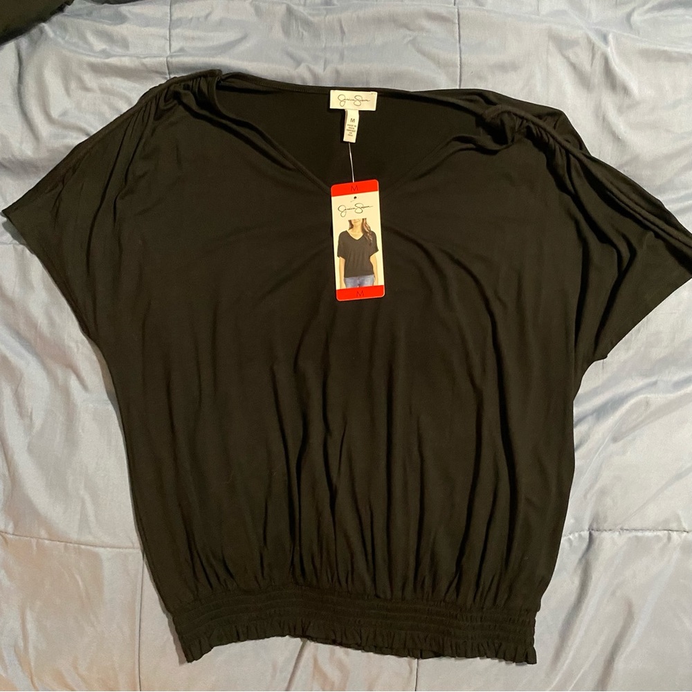 Jessica Simpson Short Sleeve V Neck Shirt